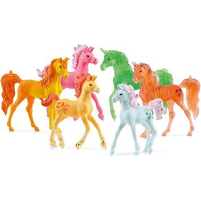 Schleich bayala Unicorn Toys, 6-Piece Collectible Set of Unicorn Figurines, Unicorn Gifts for Girls Ages 5+