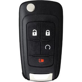 StandardAutoPart Flip Key entry remote key fob compatible with Chevrolet Equinox Terrain Encore Impala Sonic OHT01060512 with Remote Start