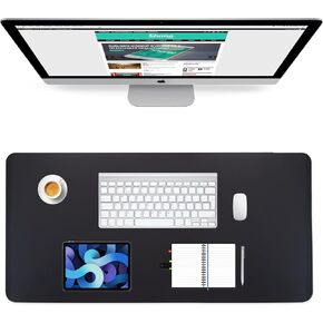 Desk Pad, Large Single-Sided Mouse Pad, PINKCAT Waterproof & Oilproof Desk Protector, Non-Slip Desk Mat for Office/Home/Gaming —(32" x 16", LightGreen)