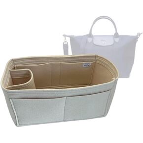 SAMORGA (17-7/ Long-Neo-M1 Bag Organizer for Le Pliage NEO Top Handle Bag Medium Bag Organizer Insert Innerbag
