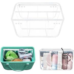 AVAKOT Clear Beach Bag Organizer الملحقات الأصلية لحقيبة Bogg X حقيبة تخزين كبيرة مناسبة لحقيبة BOGG لتنظيم حقيبتك وتقسيم المساحة، أبيض in Kuwait