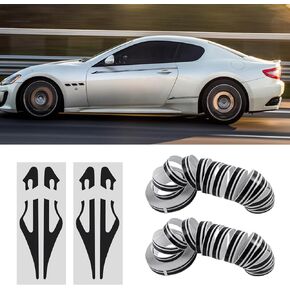 2 Rolls x 32Ft Pin Striping Tape for Cars, Car Vinyl Pinstriping Tape Stripe Decal, DIY Car Body Side Stripes Auto Striping Tape Emblems Trim for Car Motorcycle Door Home Musical Instrument