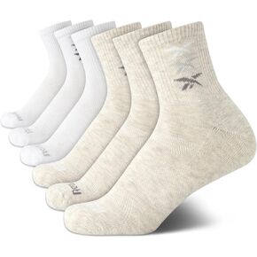 Reebok Women's Socks - Cushion High Quarter Cut Socks (6 Pack)