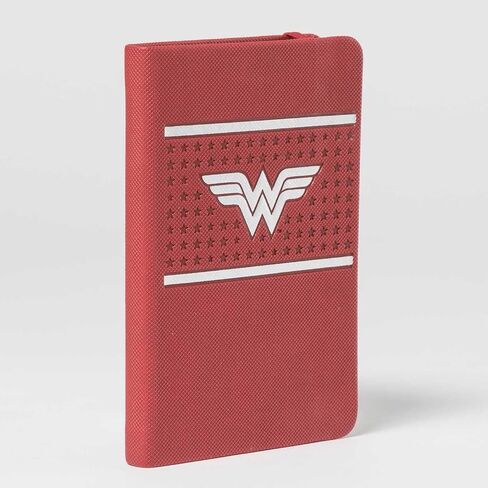 مجموعة قرطاسية Wonder Woman للبالغين - حزمة مع مجلة Wonder Woman الصغيرة والأقلام والملصقات | مستلزمات مكتب ووندر وومان in Saudi Arabia