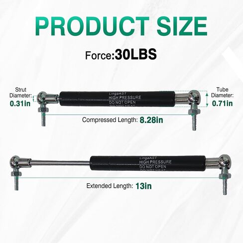 Gas Spring Prop Struts Shock Lift Supports 10 Inches 25lb with L Mount for RV Bed Floor Hatch Trap Door TV Cabinet Heavy Duty Box Lid Window (25lb, 10in) in Saudi Arabia
