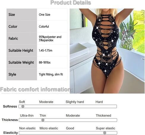 Women's Sexy Fishnet Lingerie See Through Teddy Bodysuit Colorful Beach Swimsuit Bikini Cover Up Elastic Bodystockings in Kuwait