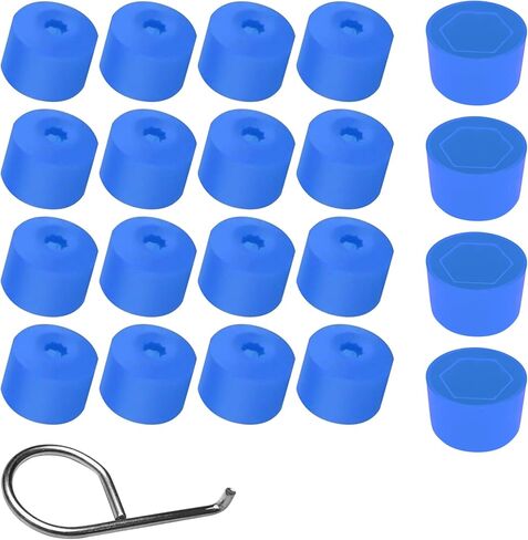 msyuusr 20PCS Car Lug Nut Covers Wheel Center Cap, 17mm Wheel Nut Covers with Removal Tool, Car Accessories 1K0 601 173 Compatible with VW Jetta, Beetle, Passat, GTI, CC (Red) in Kuwait