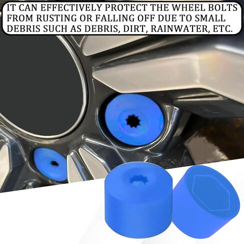 msyuusr 20PCS Car Lug Nut Covers Wheel Center Cap, 17mm Wheel Nut Covers with Removal Tool, Car Accessories 1K0 601 173 Compatible with VW Jetta, Beetle, Passat, GTI, CC (Red) in Kuwait