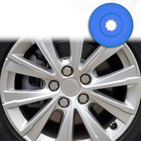 msyuusr 20PCS Car Lug Nut Covers Wheel Center Cap, 17mm Wheel Nut Covers with Removal Tool, Car Accessories 1K0 601 173 Compatible with VW Jetta, Beetle, Passat, GTI, CC (Red) in Kuwait