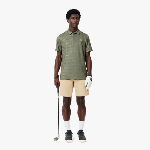 قميص بولو للجولف مطبوع مضاد للأشعة فوق البنفسجية للرجال من Lacoste in Saudi Arabia