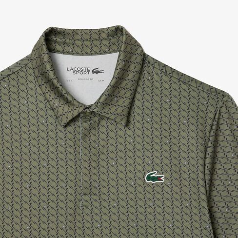 قميص بولو للجولف مطبوع مضاد للأشعة فوق البنفسجية للرجال من Lacoste in Saudi Arabia