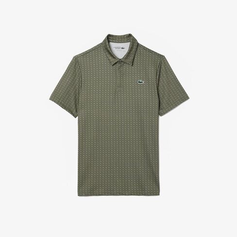 قميص بولو للجولف مطبوع مضاد للأشعة فوق البنفسجية للرجال من Lacoste in Saudi Arabia
