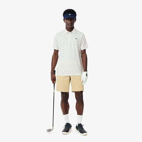 قميص بولو للجولف مطبوع مضاد للأشعة فوق البنفسجية للرجال من Lacoste in Saudi Arabia