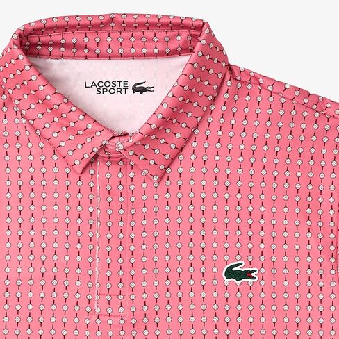 قميص بولو للجولف مطبوع مضاد للأشعة فوق البنفسجية للرجال من Lacoste in Saudi Arabia