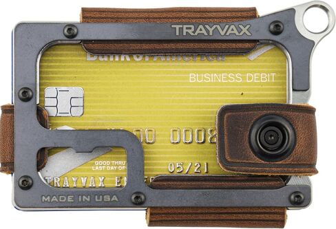 Trayvax Contour Minimalist Wallet Tactical Armor Steel Front Pocket RFID in Kuwait