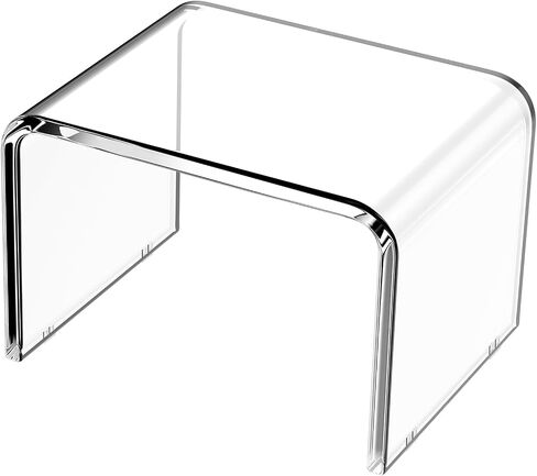 Step Stool for Kids, Acrylic Stool, Acrylic Step Stool for Adults, Small Step Stool, 12 Inches Acrylic Stool Bathroom, Clear Step Stool, Toilet Stool, Plant Stand, Foot Stool (Common（2 Pack）) in Saudi Arabia