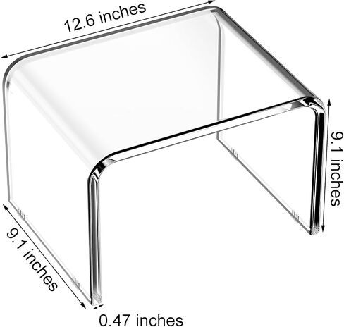 Step Stool for Kids, Acrylic Stool, Acrylic Step Stool for Adults, Small Step Stool, 12 Inches Acrylic Stool Bathroom, Clear Step Stool, Toilet Stool, Plant Stand, Foot Stool (Common（2 Pack）) in Saudi Arabia