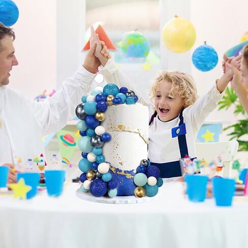 56 PCS Clear Balls Cake Topper Bubble Mini Balloon Topper Ball Cake Picks for Wedding Anniversary Baby Shower Birthday Party in Saudi Arabia