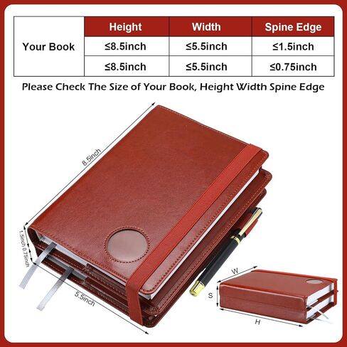 Double AA Big Book Cover & 12 Steps & 12 Traditions Book Cover Double AA Alcoholics Anonymous Big Book Cover Medallion Holder Alcoholics Anonymous Leather Gift Serenity Prayer (Brown) in Saudi Arabia