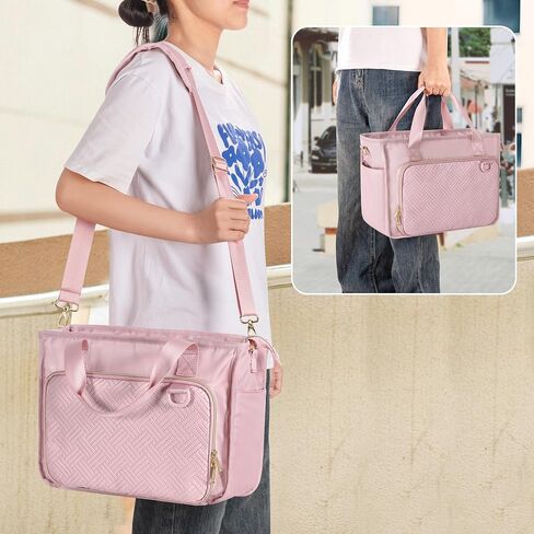Bible Cover Bag for Women, Large Bible Tote Bag Church Carrying Case with Shoulder Strap for Bible Study, Black(Empty Bag Only) in Saudi Arabia