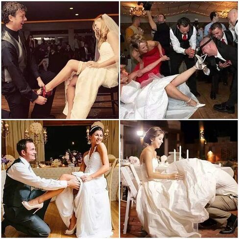 GARGALA Wedding Garters for Bride Bridal Lace Garter Set with Rhainestone Pearls in Saudi Arabia