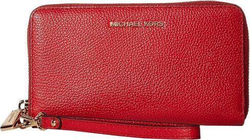 MICHAEL Michael Kors Large Flat Multifunction Phone Case Bright Red One Size in Saudi Arabia