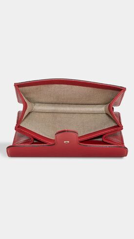 WHAT GOES AROUND COMES AROUND Women's Pre-Loved Gucci Red Leather Interlocking Crossbody in Saudi Arabia