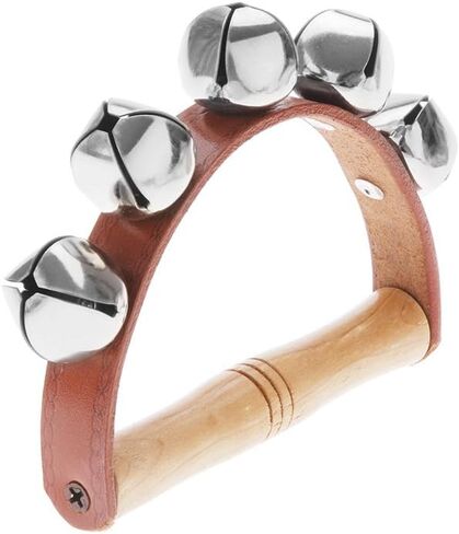 Andoer Tambourine Handbell Early Educational Musical Instrument Rhythm Beats Shaking Small Jingle Bell Tool in Saudi Arabia