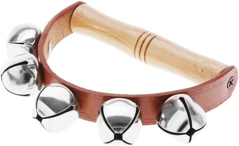 Andoer Tambourine Handbell Early Educational Musical Instrument Rhythm Beats Shaking Small Jingle Bell Tool in Saudi Arabia