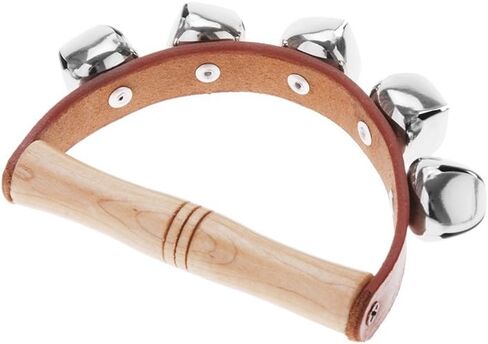 Andoer Tambourine Handbell Early Educational Musical Instrument Rhythm Beats Shaking Small Jingle Bell Tool in Saudi Arabia