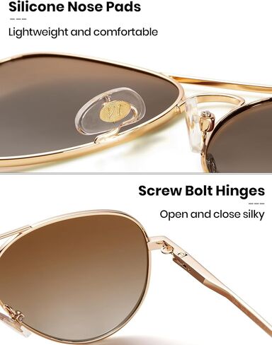 Veda Tinda Vision Aviator Sunglasses for Womens and Men 2024 Vintage 70s Classic Trendy Retro Men Sunglasses UV400 Protection in Saudi Arabia