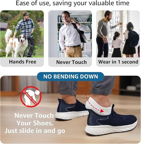 STQ Slip on Sneakers Men Hands Free Walking Shoes Orthopedic Shoes for Plantar Fasciitis in Saudi Arabia
