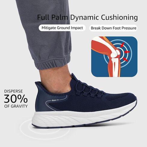 STQ Slip on Sneakers Men Hands Free Walking Shoes Orthopedic Shoes for Plantar Fasciitis in Saudi Arabia