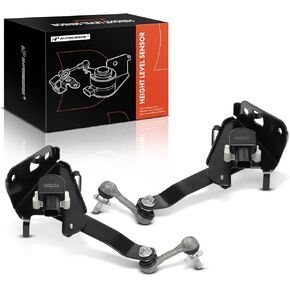 A-Premium Ride Height Level Sensor Compatible with Lexus LS460 2007-2015, LS600H 2008-2015, Rear Driver and Passenger Side, 2-PC Set, Replace# 8940750070, 8940850070