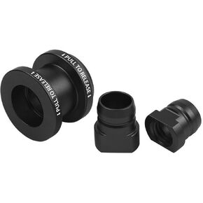 Bevinsee Shift Boot Collar Upgrade M10x1.5mm Shifters Knobs Compatible with Honda Accord 2003-2007,Civic 2002+,CR-V 2002-2006,Element 2003-2011,Compatible with Acura RSX TSX 2002-2005 Aluminum Black