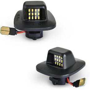 LED License Plate Lights White Tag Lamp Assembly Compatible with Chevy/GMC 1988-2000 C1500 K1500, 1988-1998 Silverado/Sierra, 1995-2000 Tahoe, 1992-1994 Blazer, 1991-1993 Sonoma, Pack of 2