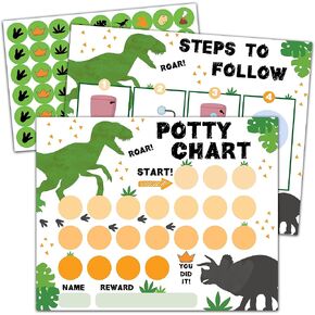Construction Potty Trainning Sticker Chart for Toddlers Boys Girls, 20 Potty Training Chart with 432 Stickers & 1 Routine Card - B07 in Kuwait