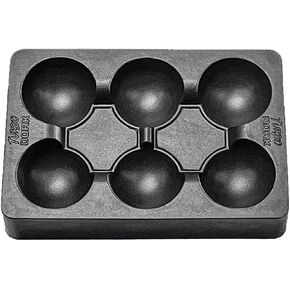 Non-Stick Silicone Paint Palette, Small Black Turbo Dork