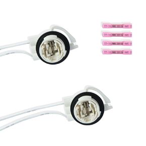 Car Wire Harness Pigtail Light Socket Repair Kit,Replaces #Gm19258649, Dorman645-607,LS94.Fits for 3157,4114,4157 Bulbs.Pigtail Socket Replacement for Daytime Running Light,Turn Signal, Brake Light