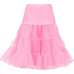 تنورة Vlazom للسيدات 50s عتيقة نصف زلة من التول تنورة زفاف كرينولين تنورة داخلية لحفلات التخرج والسهرات in Kuwait