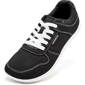 HOBIBEAR Unisex Canvas Shoes Men's Wide Barefoot Shoes Women's Fashion Sneakers Classic Casual Shoes Zero Drop Sole
