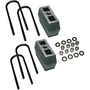 Superlift 4" Block Kit for Ford F-250/F-350 | Rear Lift Blocks, U-Bolts, & Hardware | 9149 | Fits 1999-2010 Ford F-250 / F-350 Super Duty 4WD with 3 5/8 AxleTube with Top Mounted Overload Leaf