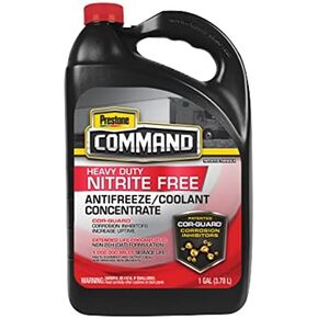 Prestone Cor-Guard Command Nitrite Free Extended Life Antifreeze and Coolant Concentrate, Red, 1 Gallon, Pack of 6