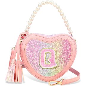 Birthday Purse Gifts for Little Girls - Girls Heart Purse Kids Crossbody Bag Toddler Purse for Christmas Gift M