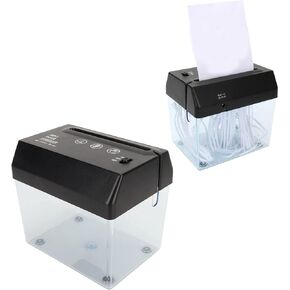 Paper, A4 A6 Sheets Strip Cut Paper Cutter with Wastebasket, & Fast Universal Mini for Invoices Receipts PP Plastics, for Home Office