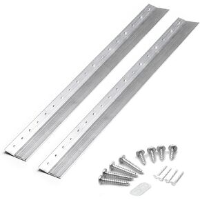 French Cleat Hanger 18 Inch - Bulk Pack 10 Pairs - Picture, Mirror, Whiteboard or Headboard Wall Mounting Brackets - Z Bar Hanger Supports 90lbs