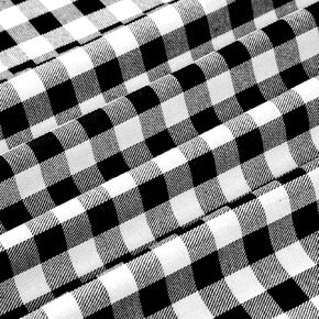 Tatuo Buffalo Plaid Fabric 56 x 36 Inch Christmas Plaid Cotton Fabric Checkered Buffalo Fabric by The Yard Precut Patchwork Sewing Fabric for DIY Craft Sewing Home Christmas Decoration(Red-Black)