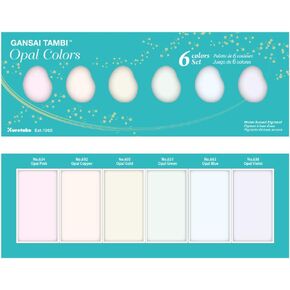 Kuretake Gansai Tambi Watercolors 6 Color Set Opal