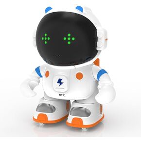 KaeKid Astronaut Robots for Kids, Smart Talking Robotic with Touch Sensor, Voice Control, Speech Recognition, Sing, Dance, Repeat and Record, Rechargeable Robot Toy for 3-8 Year Old Boys Girls