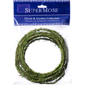 SuperMoss (22726) Moss Floral Wire, Green, 3 ft